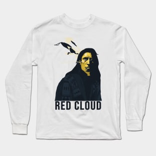 Native American Red Cloud Vector 2 Long Sleeve T-Shirt